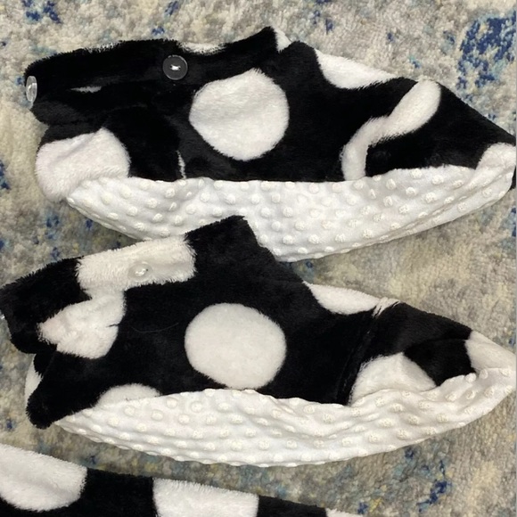 Footie One Piece PJ’s new XL Bear Polkadot Fleece - Picture 8 of 8